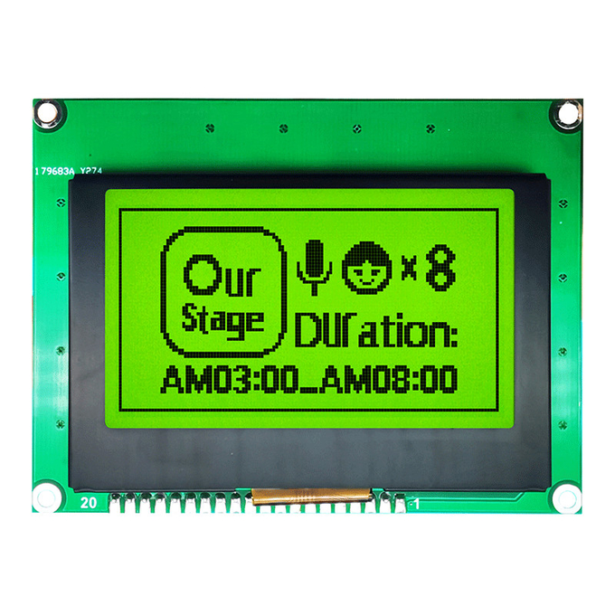 128X64 Graphic LCD Module | STN+BLUE Display With White Side Backlight/HTM12864-122 1